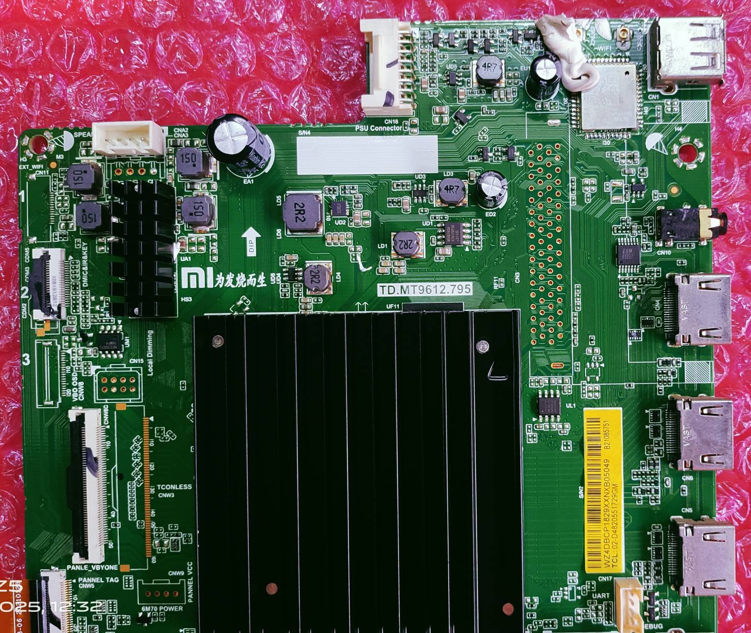 MI REDMI XIAOMI L43M6-ES ANDROID MAIN BOARD, MOTHER BOARD #WB14 image 4