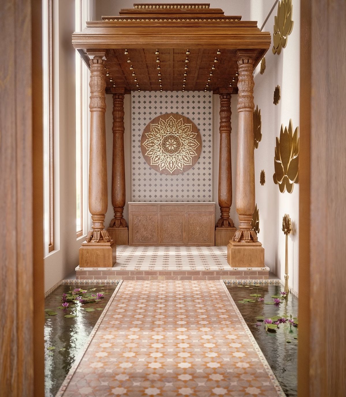 Innovative Pooja Room Layout and Interior Planning Ideas image 4