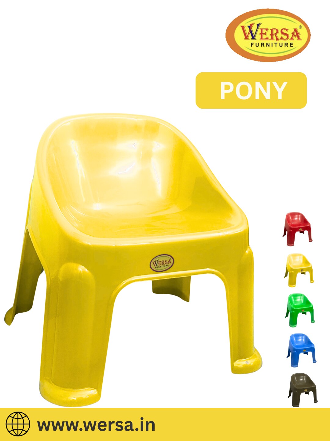 WERSA PONY Plastic Kids Chair image 3