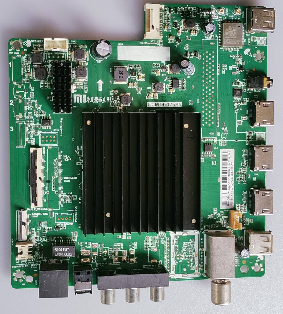 MI/REDMI/Xiaomi/ L50M6-RA 4K Android LED TV Motherboard, Main Board, Main PCB image 4