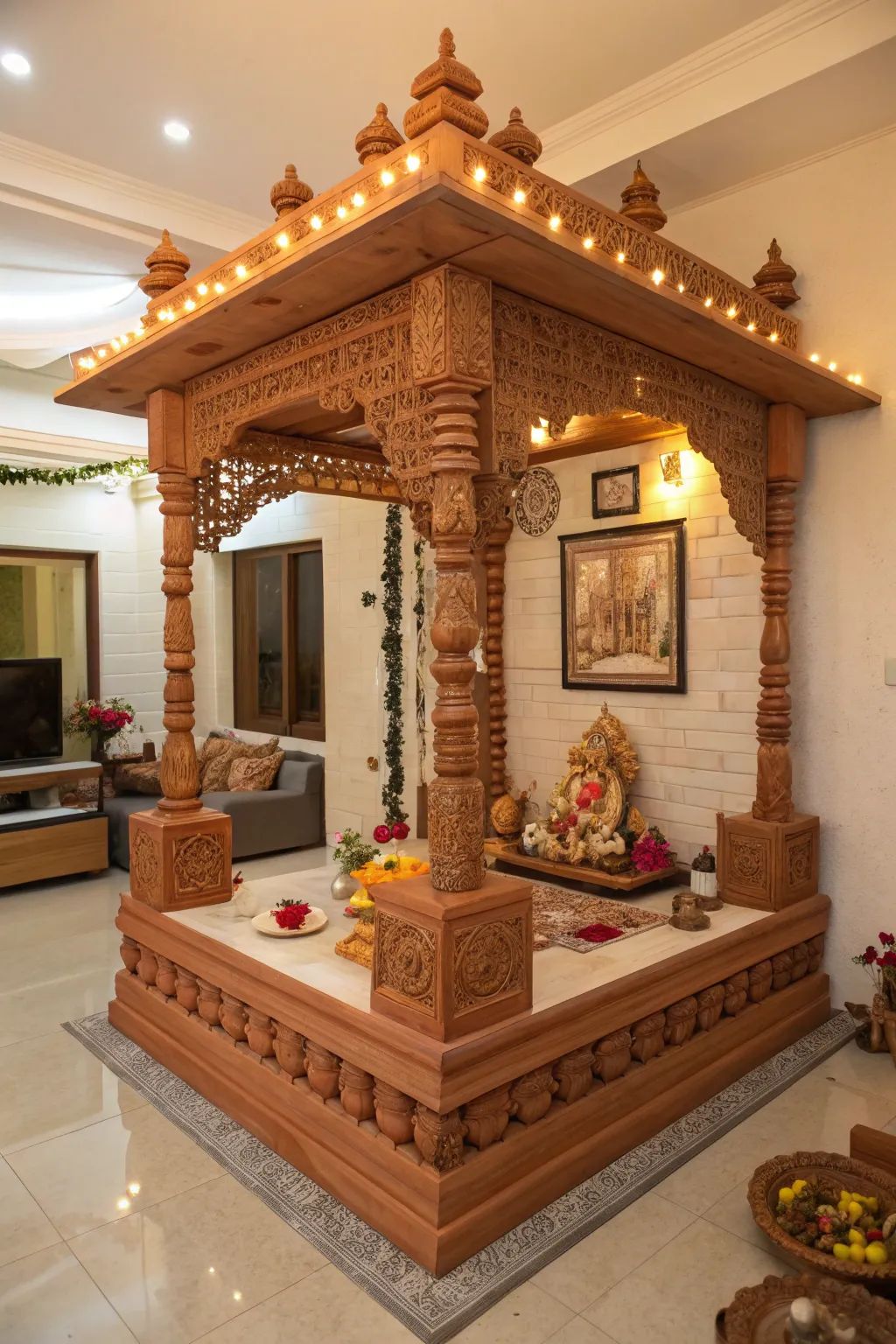 Innovative Pooja Room Layout and Interior Planning Ideas image 3