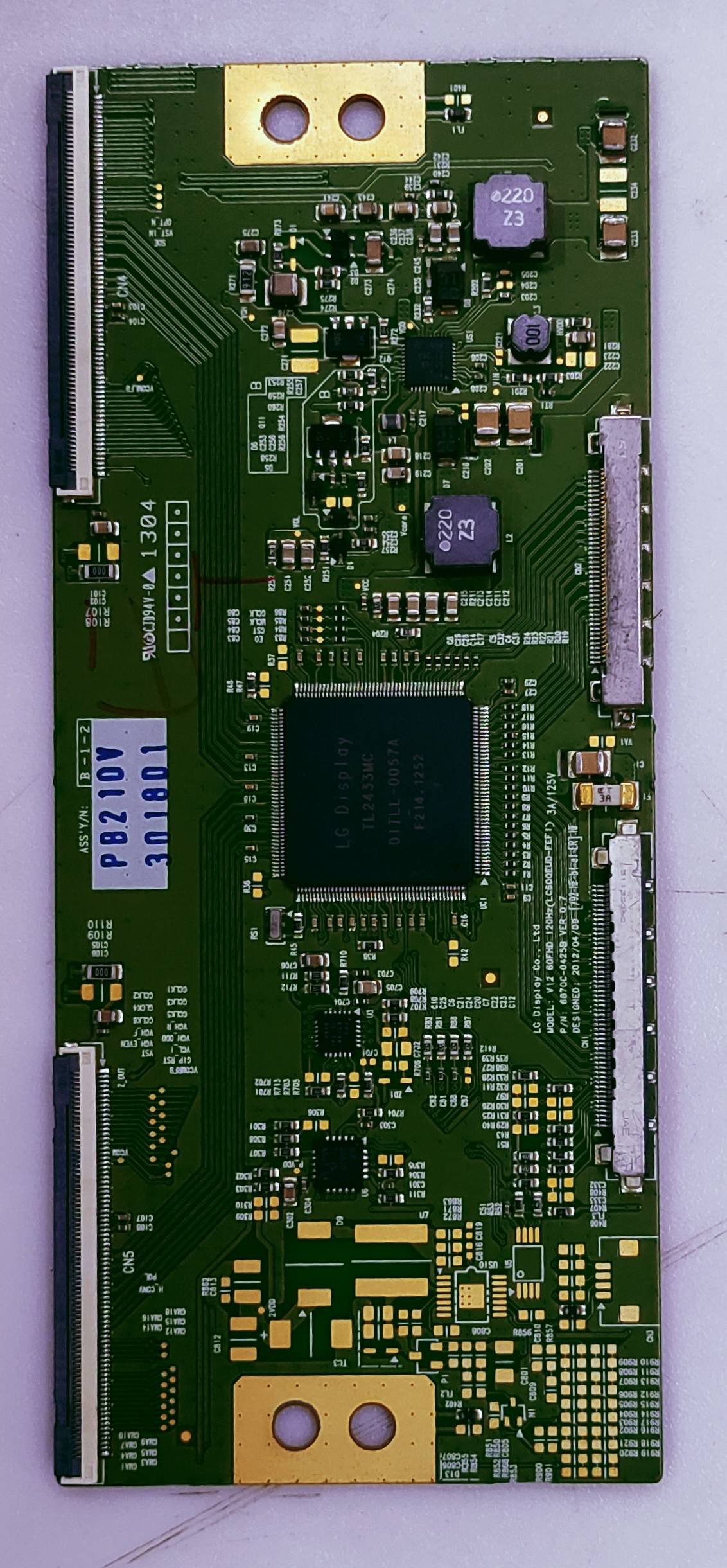 LG T-con VIZ SOTHO 120 (LC800ELD-FE)
Part No.6871L-3018A image 4