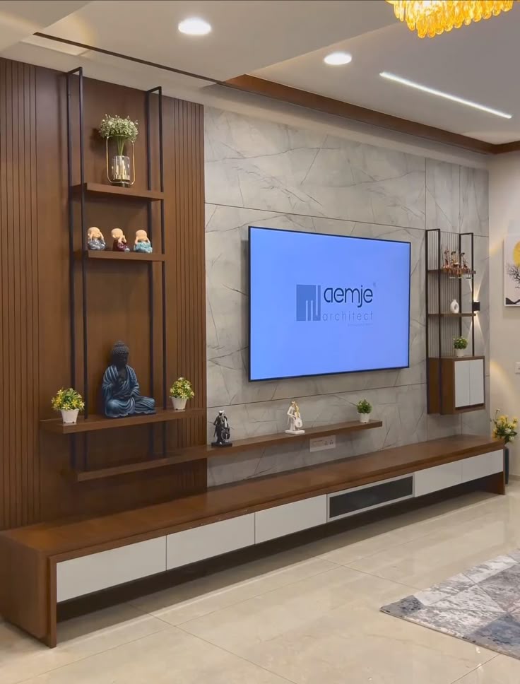 Custom TV Unit Wall Panels in Chennai image 2