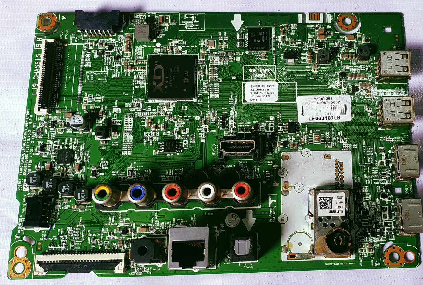 LG 32LM636B Android Mother Board, Main Mother Board, Led Board #wb41 image 3