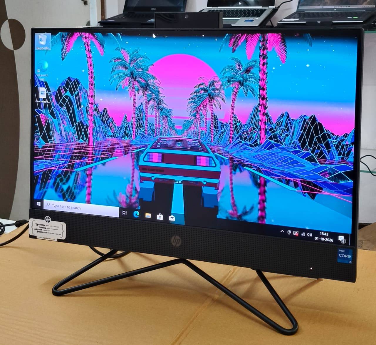 HP 200 Pro G4 All-in-One Desktop PC | Intel Core i5 10th Gen | 8GB DDR4 RAM | 256GB NVMe SSD | 21.5 Inch IPS Borderless Display | 5MP Webcam | Wireless Keyboard & Mouse image 2