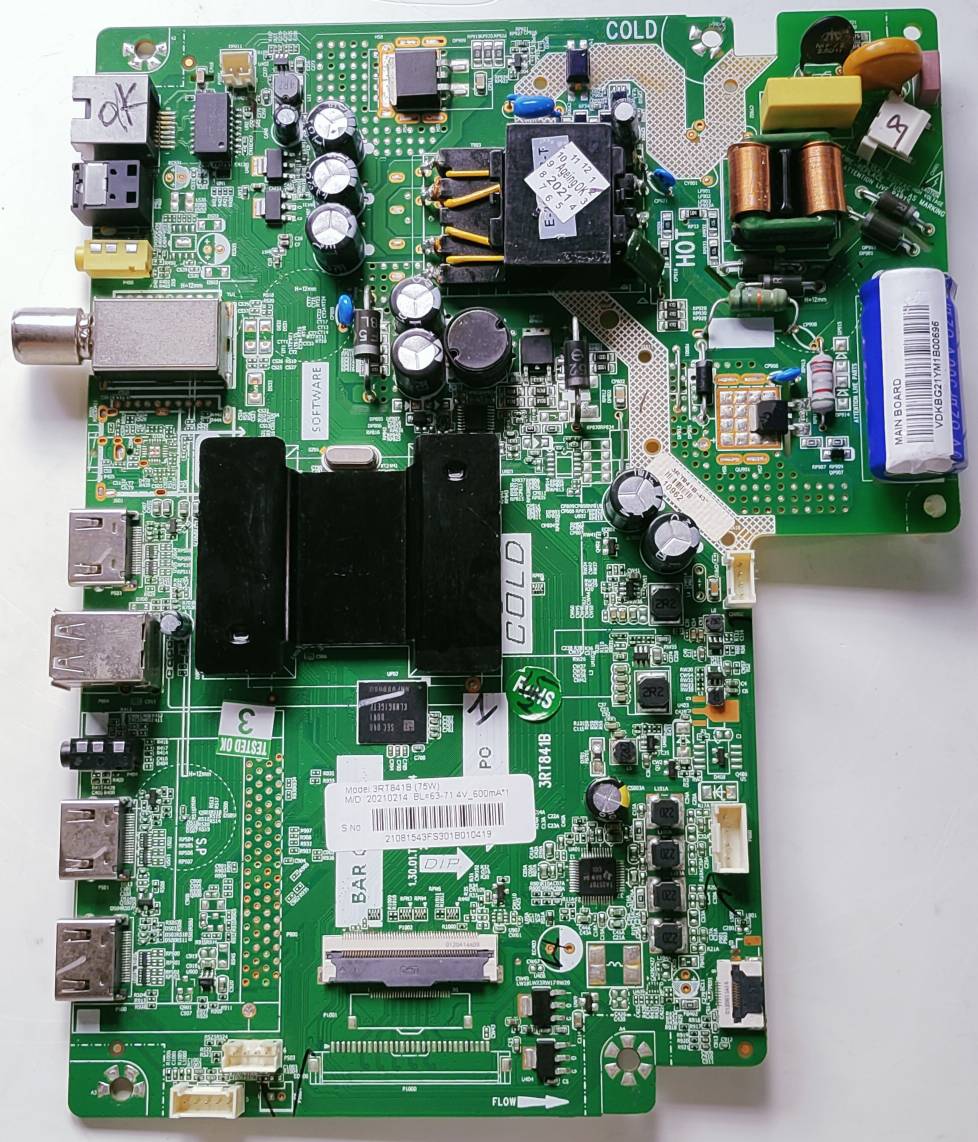 Lloyd 43FS301B Full HD Android New Motherboard, Main Board, Main PCB image 4
