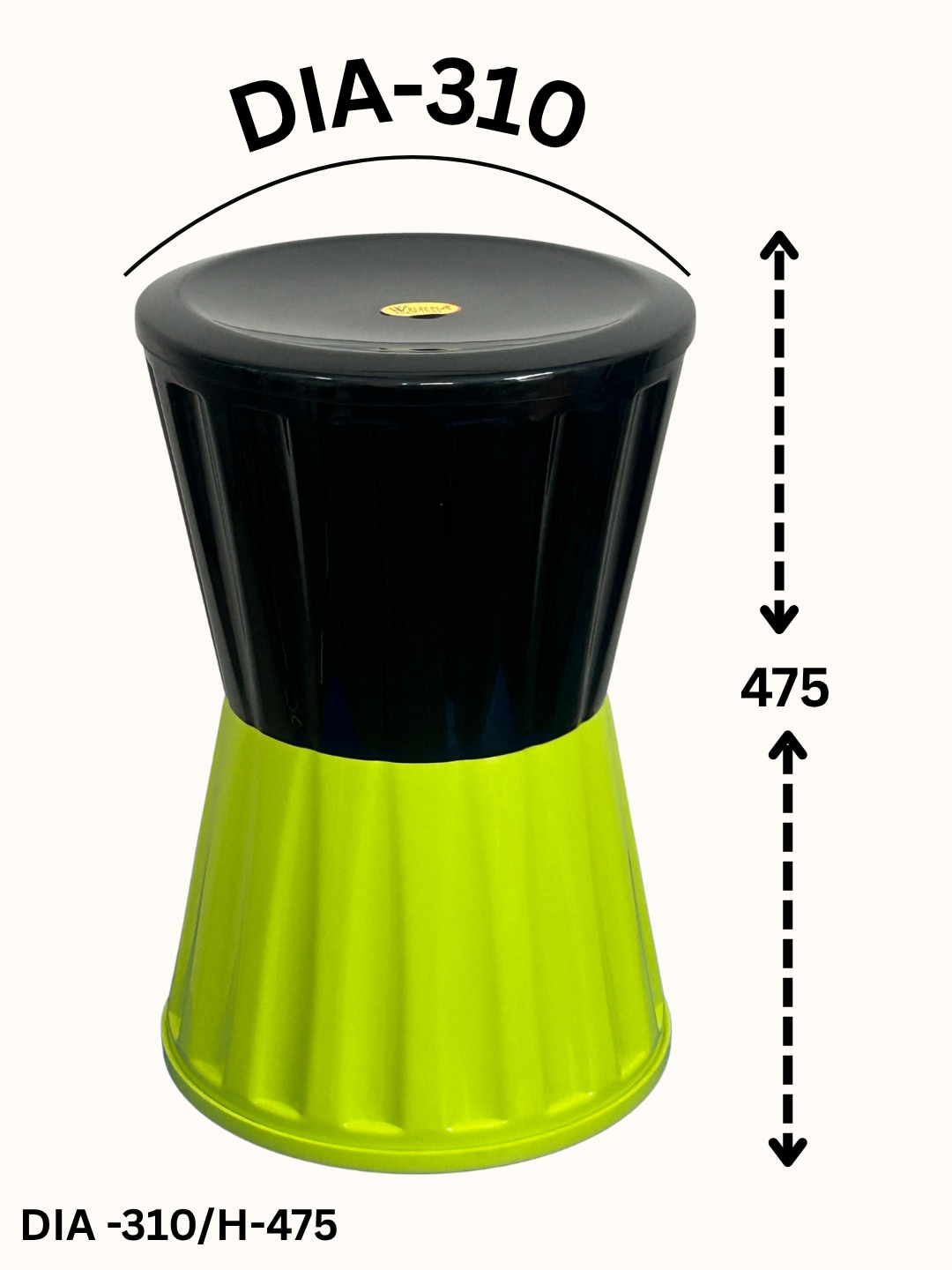 WERSA Dammru 18 Inch Designer Plastic Stool – Multiple Colours image 8