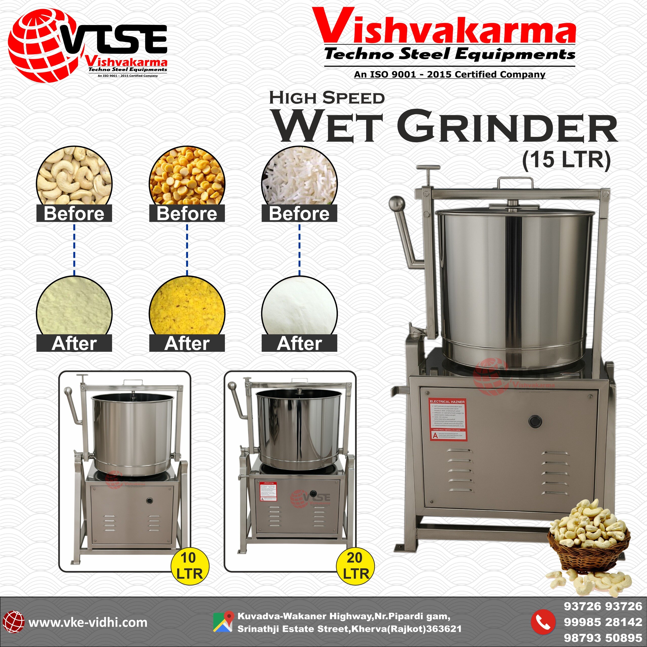 Commercial Tilting Wet Grinder Machine | SS 304 Heavy Duty Wet Grinder | Commercial Kitchen Grinder image 3