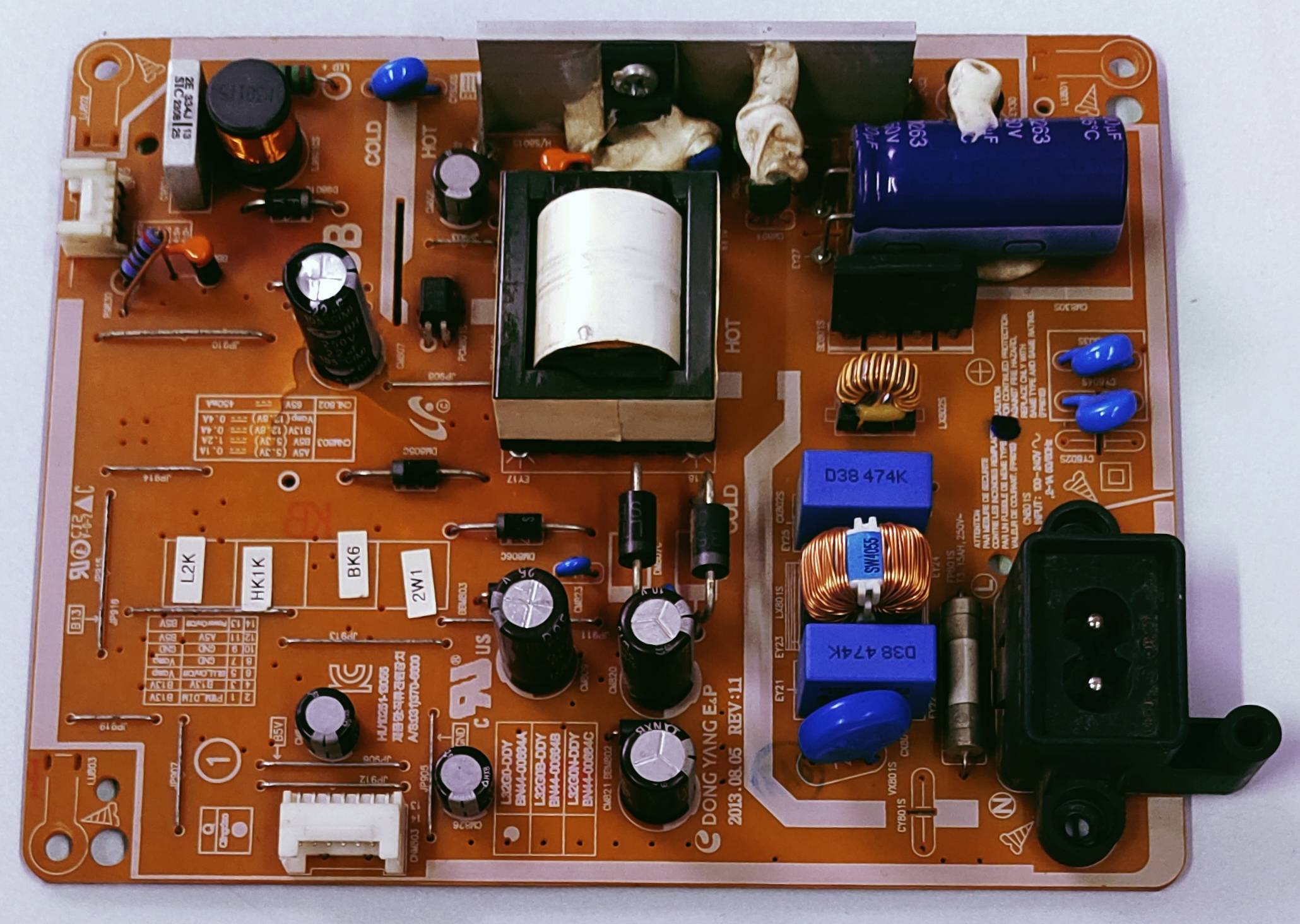 SAMSUNG LED TV UA32EH4003R Power Supply Board, SAMSUNG LED TV UA32EH4003R Smps Board, SAMSUNG LED TV UA32EH4003R Power Supply PCB Board, #wb49 image 2