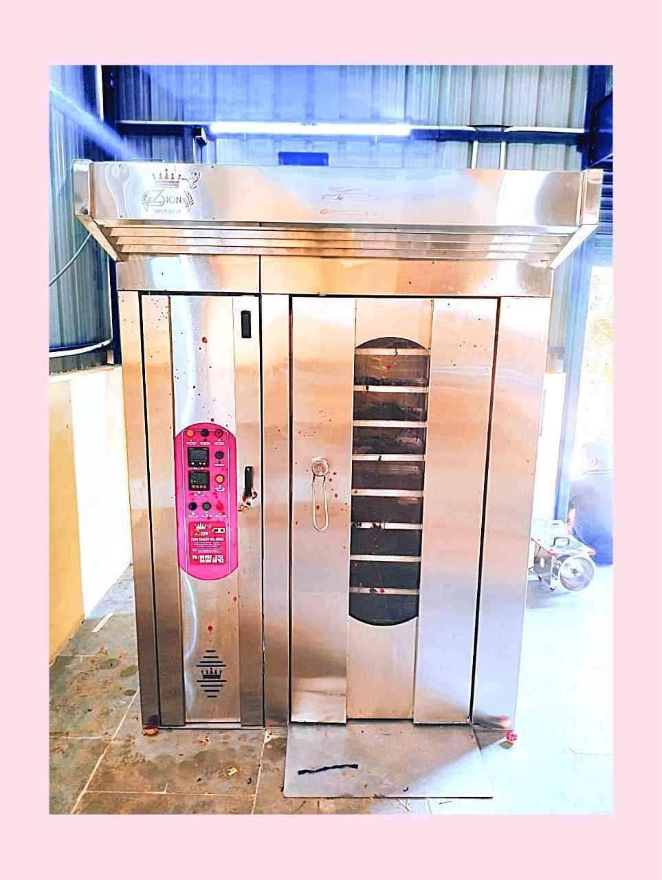 Bread making bakery rotary rack oven image 3