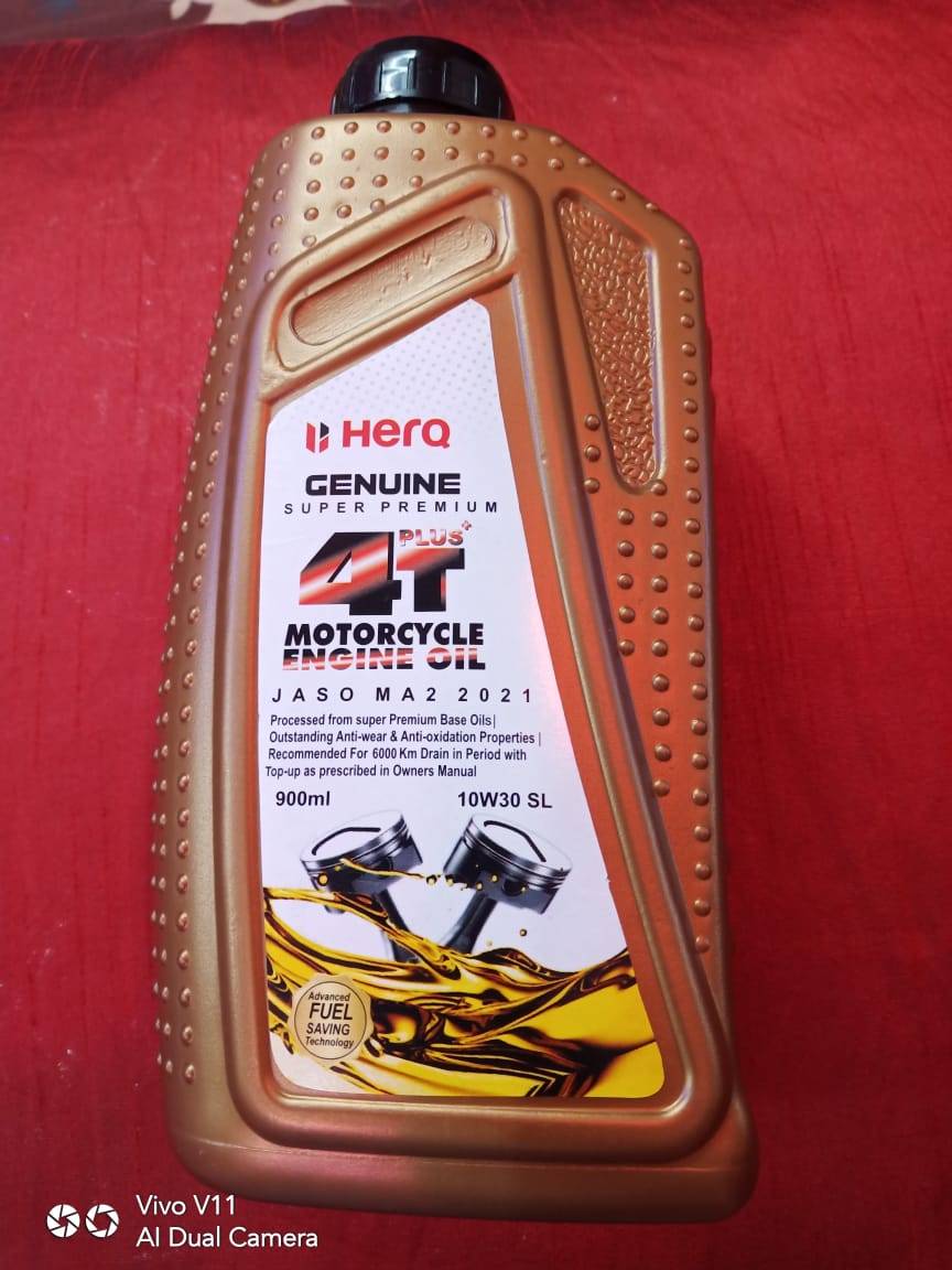 hero 4t plus engine oil