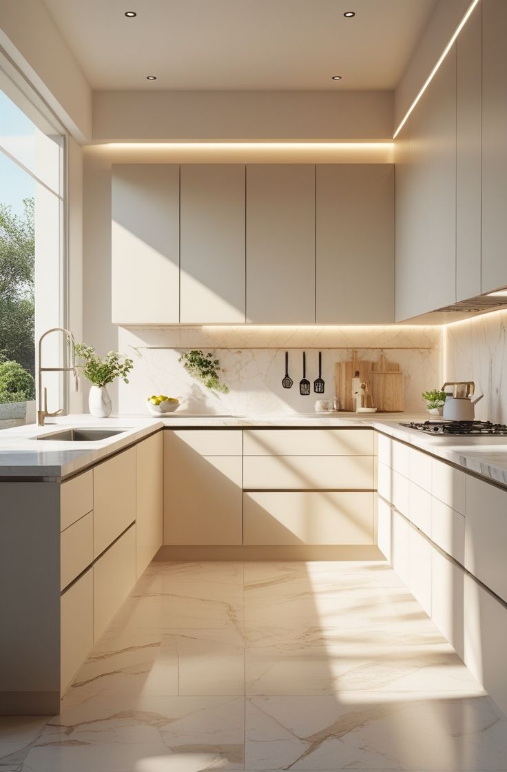 Space-Saving Modular Kitchen Layout Ideas for Apartments image 3