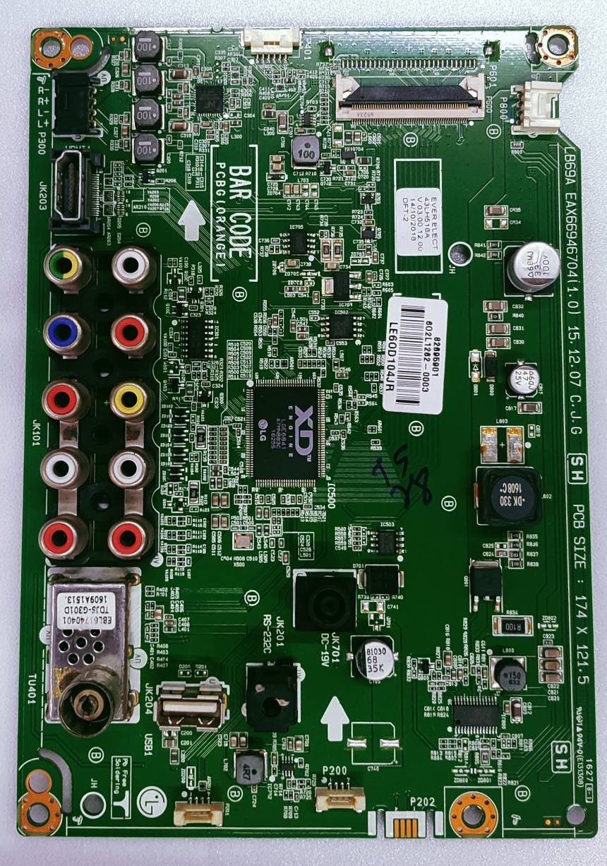 LG 43LH516A-TE LED TV FHD MOTHER BOARD  image 7