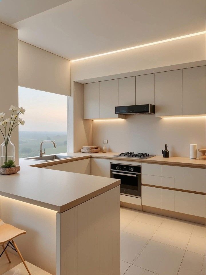 Space-Saving Modular Kitchen Layout Ideas for Apartments image 2