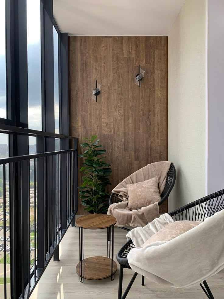 Lush Vertical Garden Balcony Design Green Balcony with Wooden Deck | T Nagar image 2