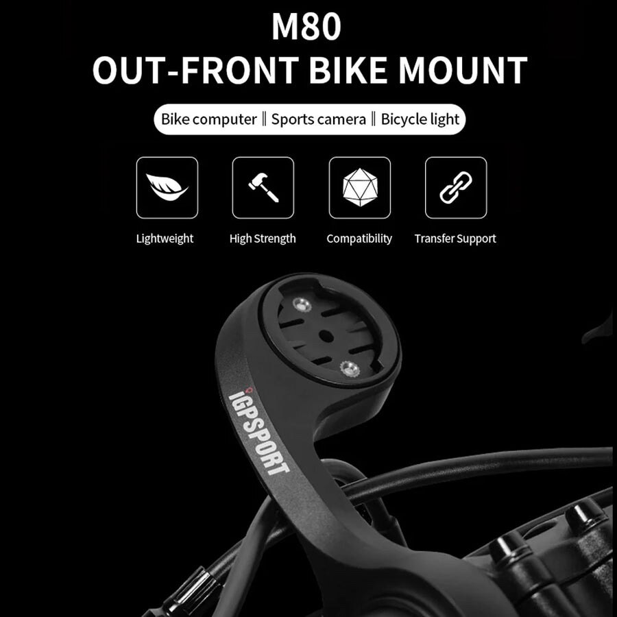 IGPSPORTS M80 SPARE OUT-FRONT BIKE COMPUTER MOUNT (BLACK) image 3