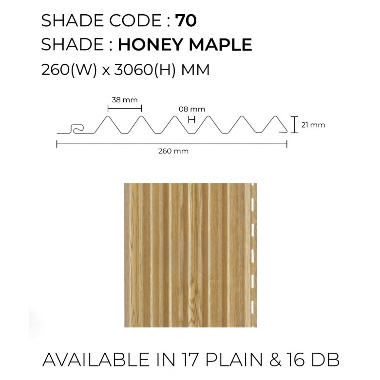 Honey Maple Prism Wall Panels | Wooden Collection – PARE image 2
