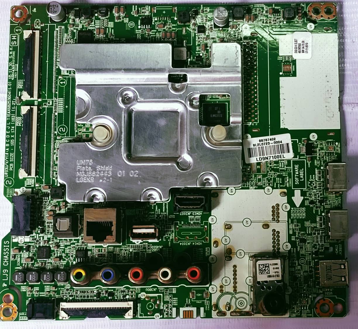 LG 4K 43UN7800 MOTHER BOARD, SMART MAIN BOARD, # Wb38 image 5