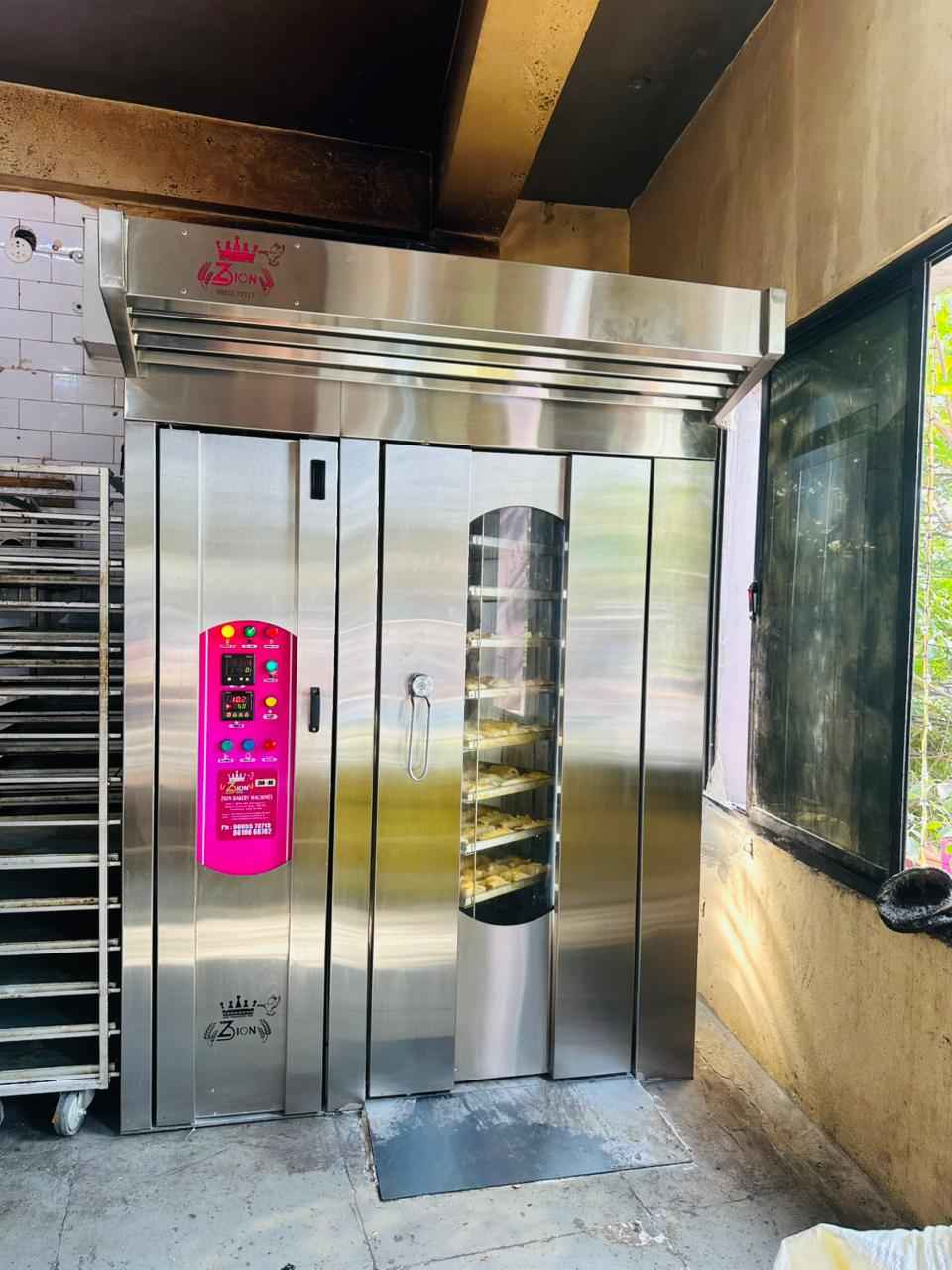 Bread making bakery rotary rack oven image 2