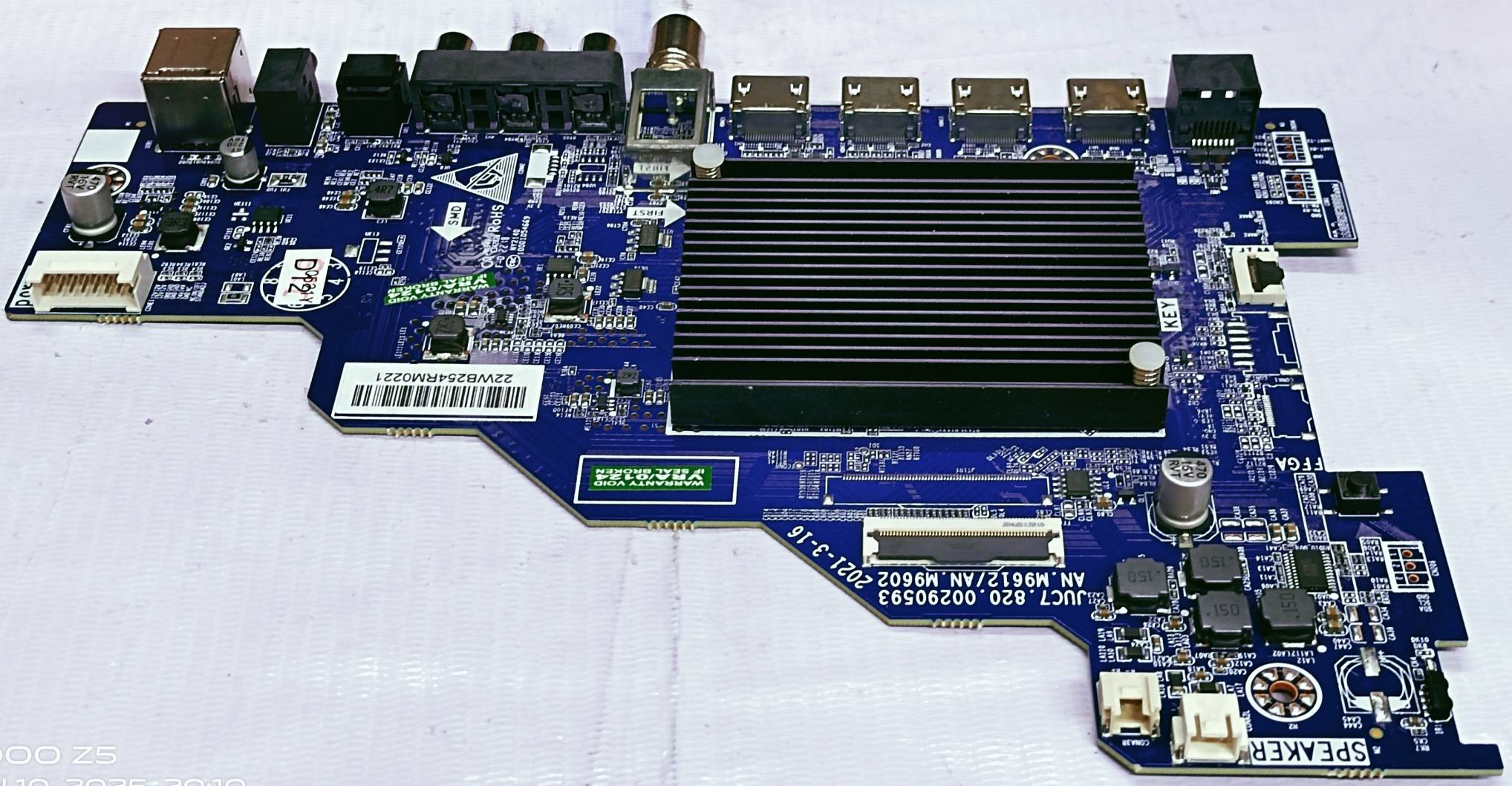 MOTOROLA  4K 55UHDADVVGE  ANDROID MOTHER BOARD, LED BOARD, MAIN BOARD #wb28 image 5