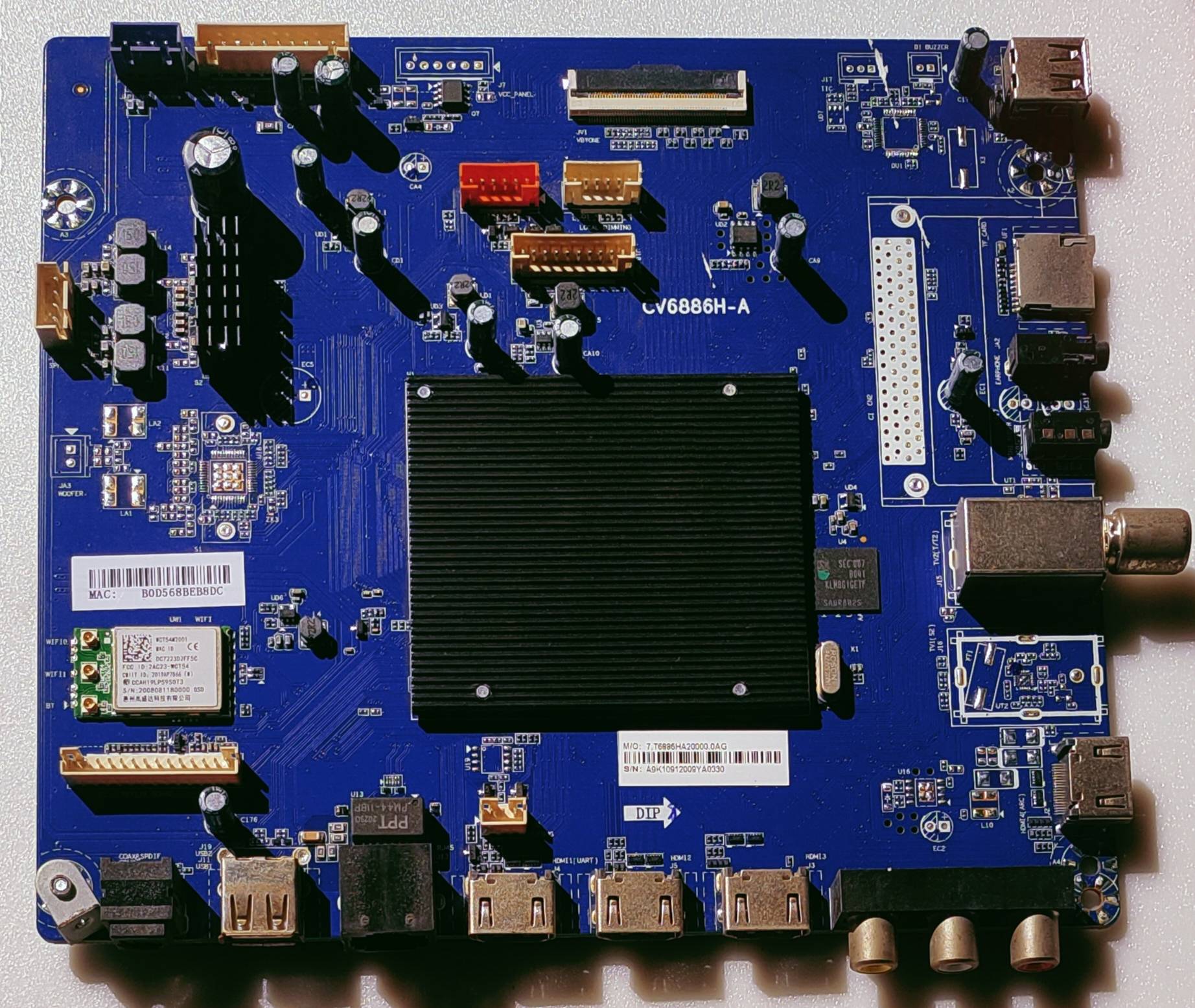 HAIER LE65K6600HQGA 4K LED TV ANDROID MOTHER BOARD image 3