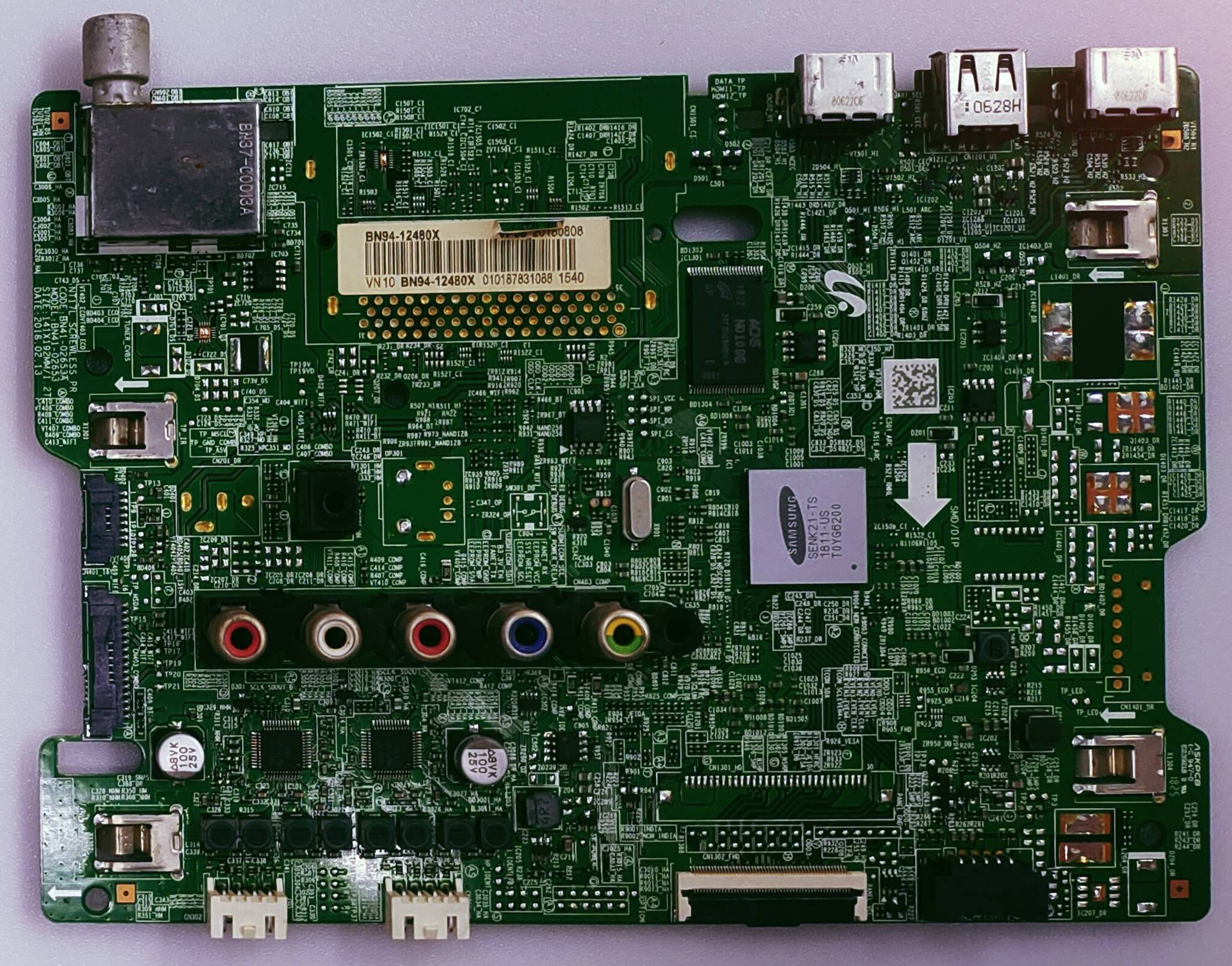 SAMSUNG UA49N5100ARXXL LED TV MOTHER BOARD image 3