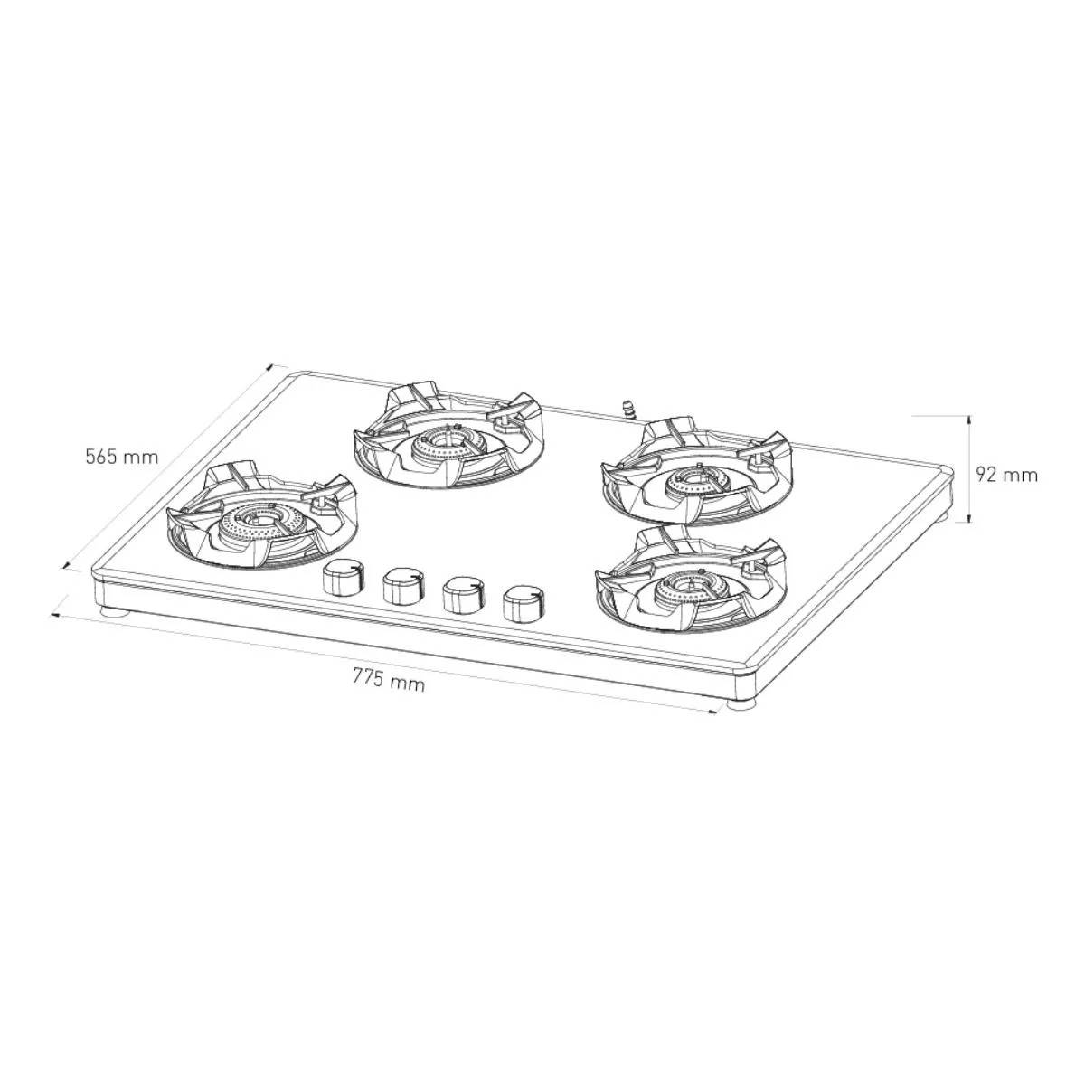 Nucleus 4B Autoignition Cooktop image 2
