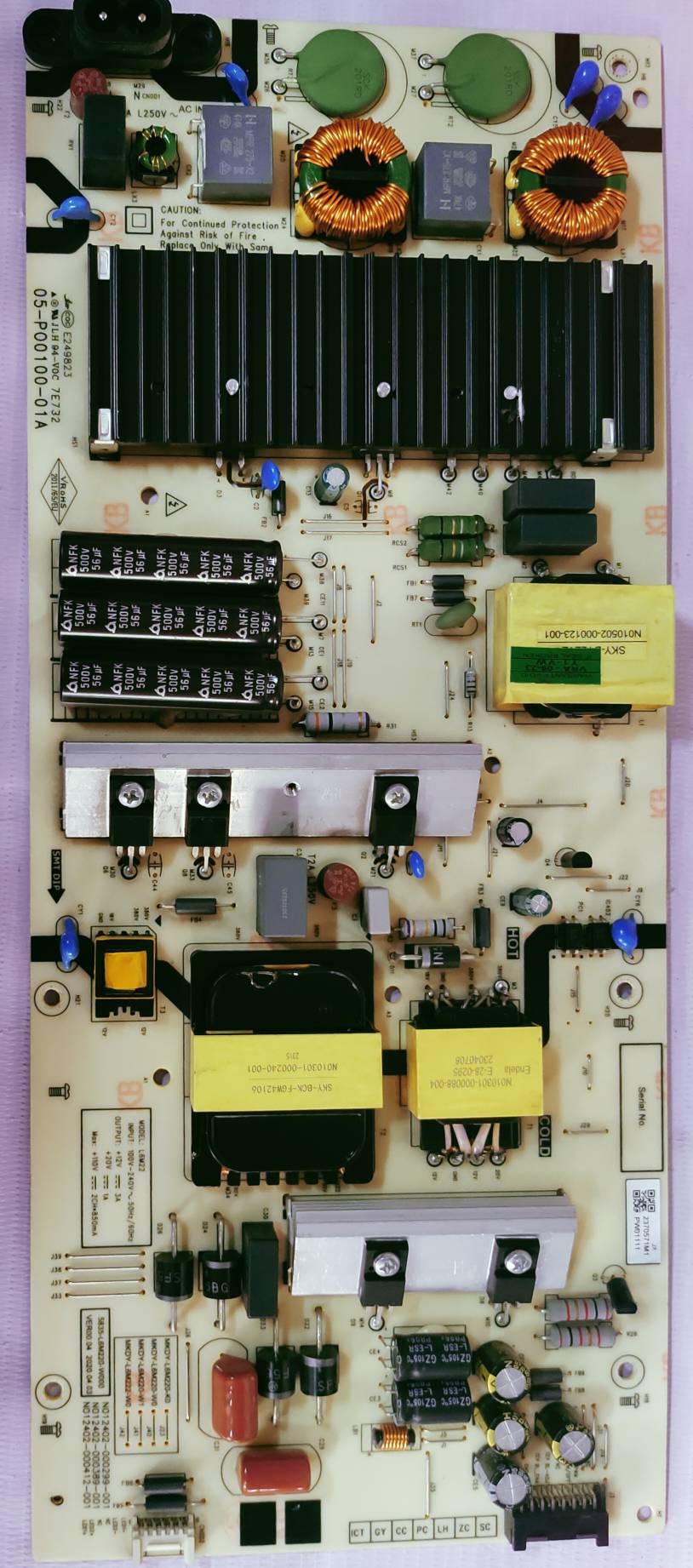 CROMA LED O65UGCO24601 POWER SUPPLY BOARD #Wb29 image 2