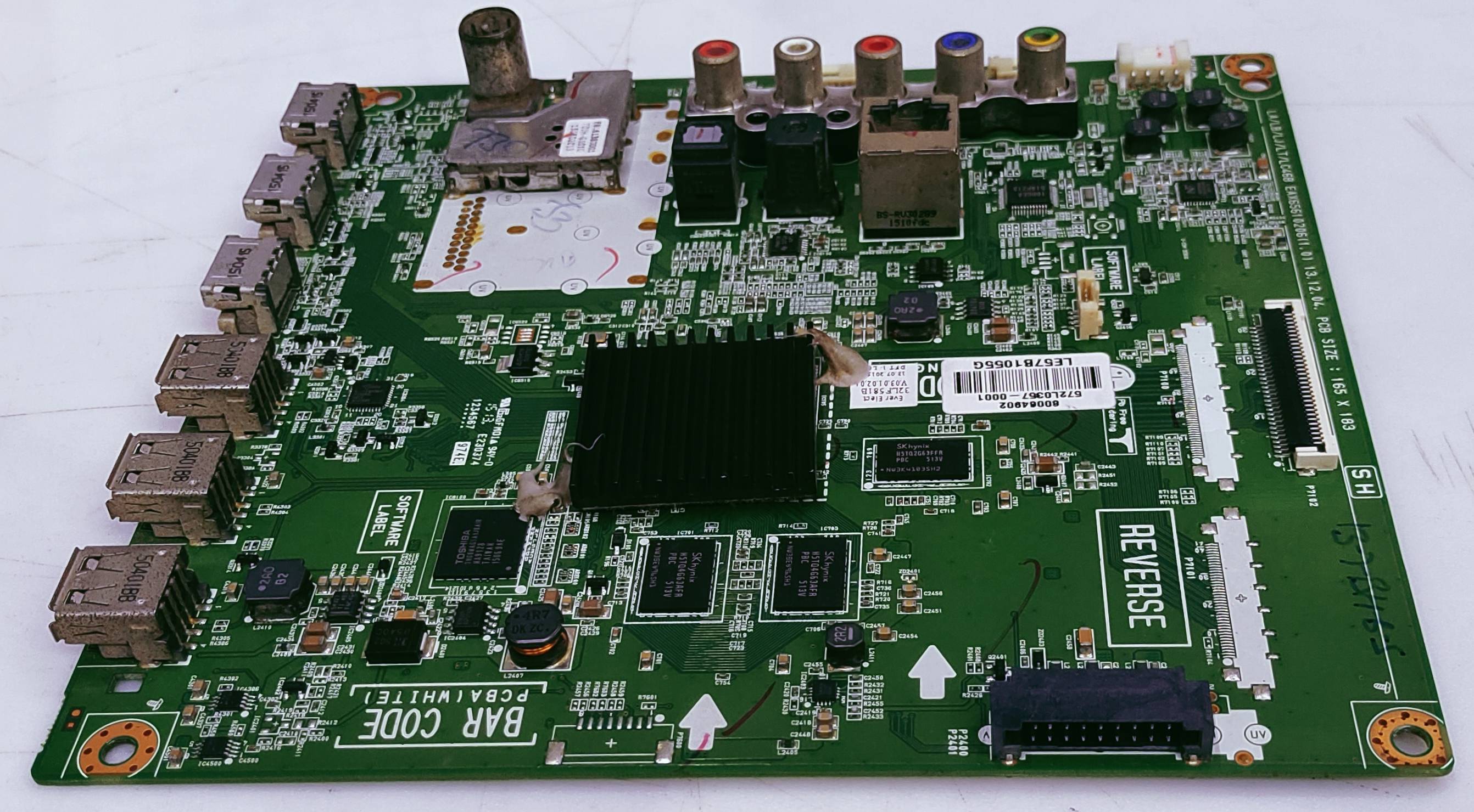 LG 32LF581B LED TV MOTHER BOARD PART NUMBER 80064902 572L0357-0001 LE57B1055G  image 2