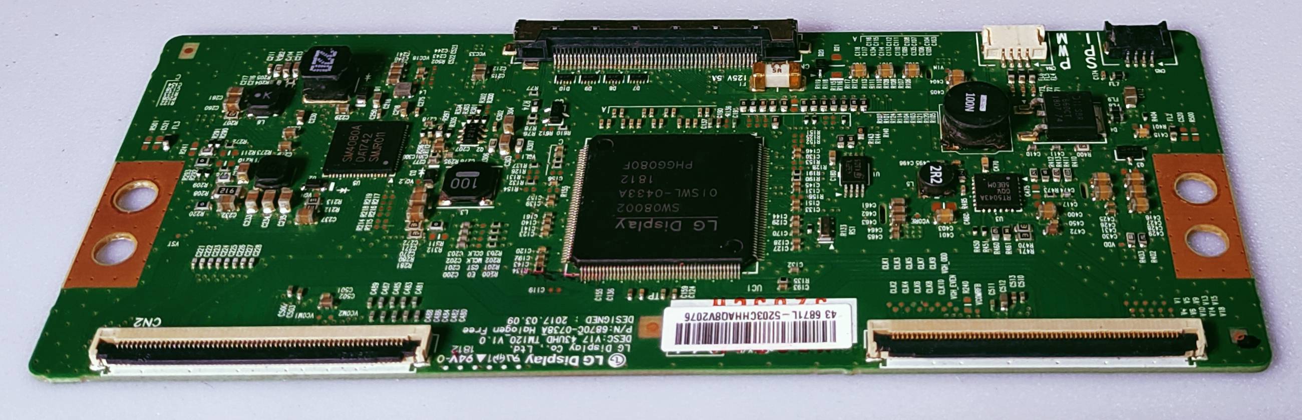 LLOYD L43U20KA LED TV 4K TCON PART NUMBER DESC:V17_43UHD_TM120_V1.0 P/N:6870C-0738A image 4