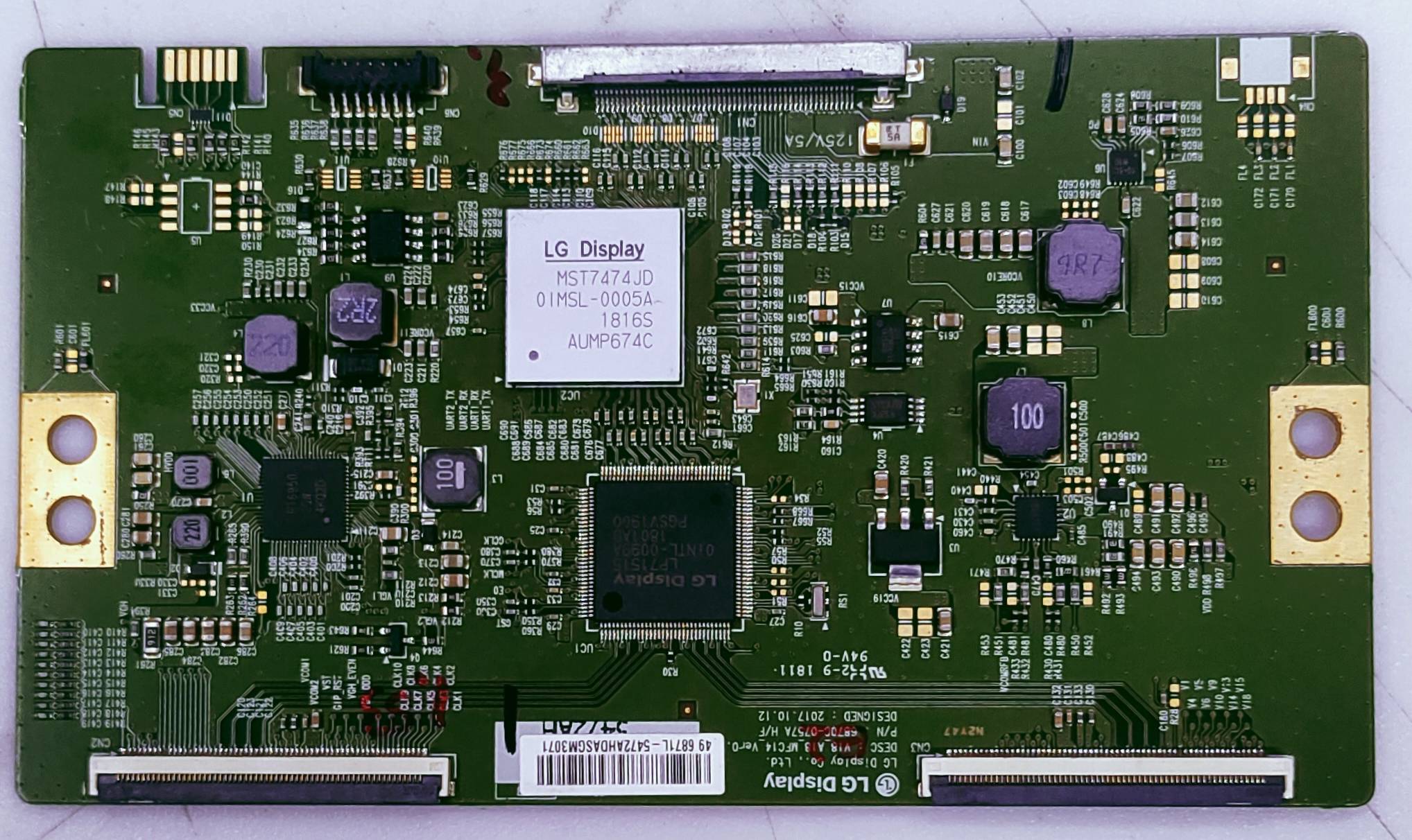PANASONIC TH-49FX600D LED TV FHD 4K TCON PART NO. DESC: V18_A18_MFC14_VER0 (6870C-0757A H/F image 3