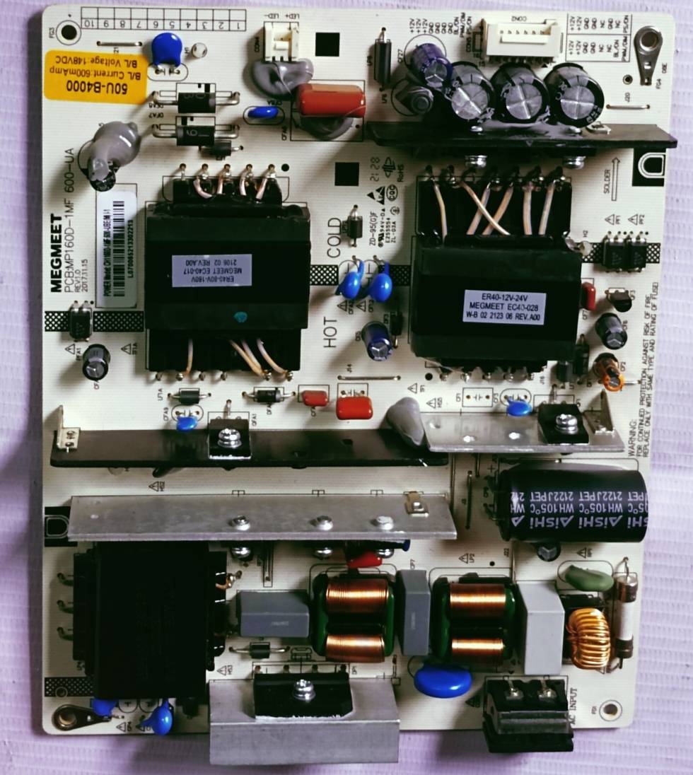 BPL 50U-B400 POWER SUPPLY BOARD, SMPS BOARD #Wb29 image 3