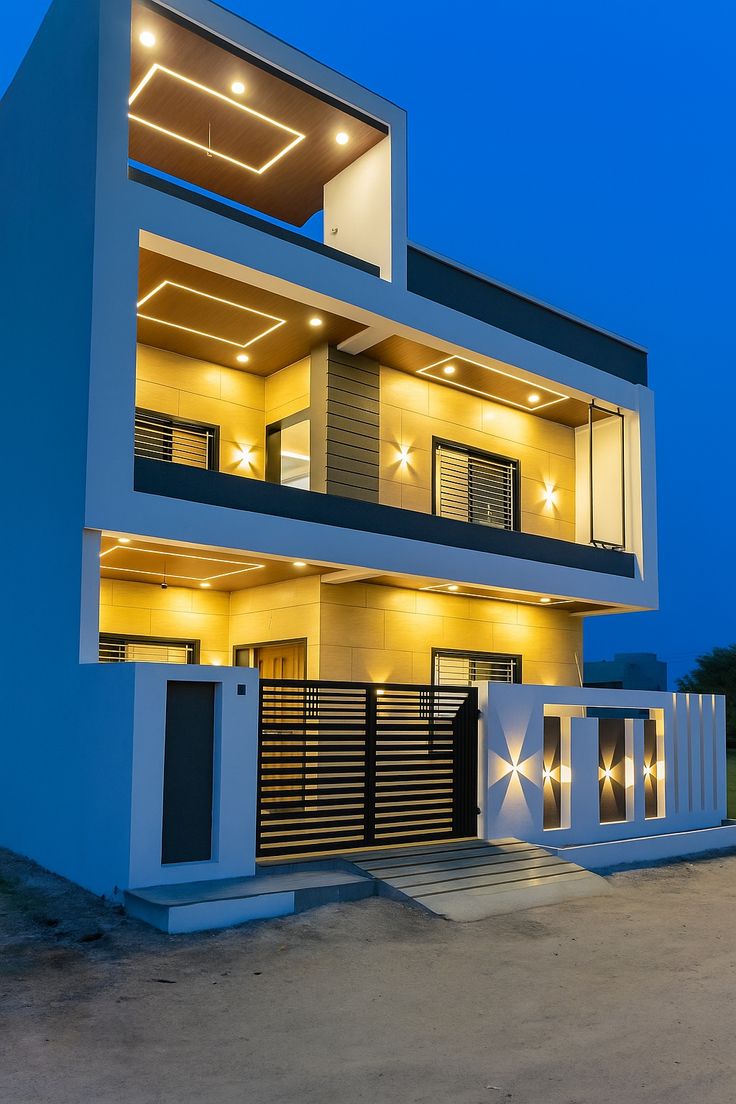 Home Exterior Makeover with Pare Panelling in Chennai image 5