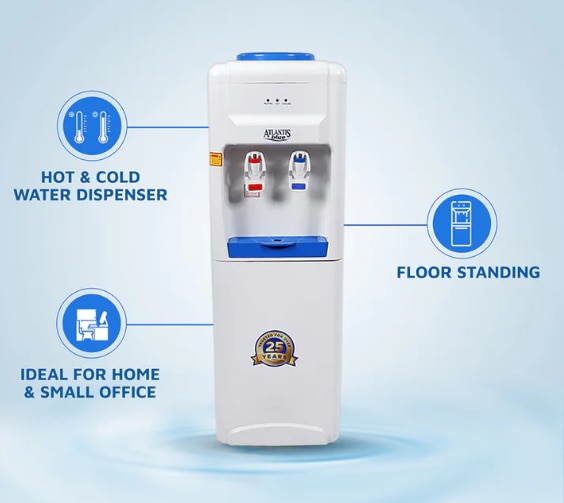 ATLANTIS BLUE Hot & Cold Floor Standing Water Dispenser (No Normal)- 2 Taps image 5