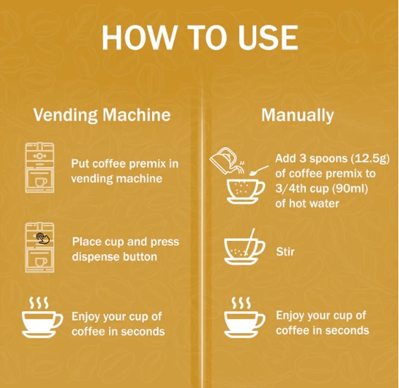 AMAZON 3-in-1 Cappuccino Coffee Premix – Rich & Creamy Taste | Ideal for Vending Machines image 2