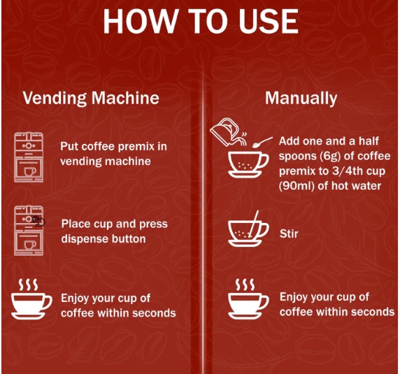 AMAZON Gold 3-in-1 Coffee Premix (Low Sugar) – 750g Pack for Vending Machines | Balanced Taste, Quick Serve image 2