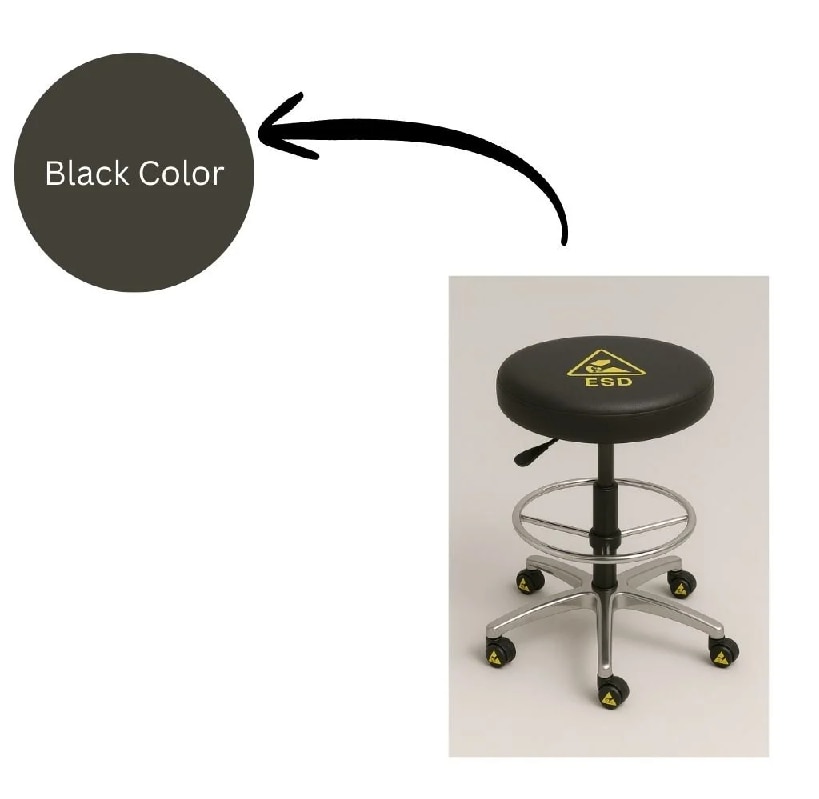 Esd Stool With Moving Wheel image 3