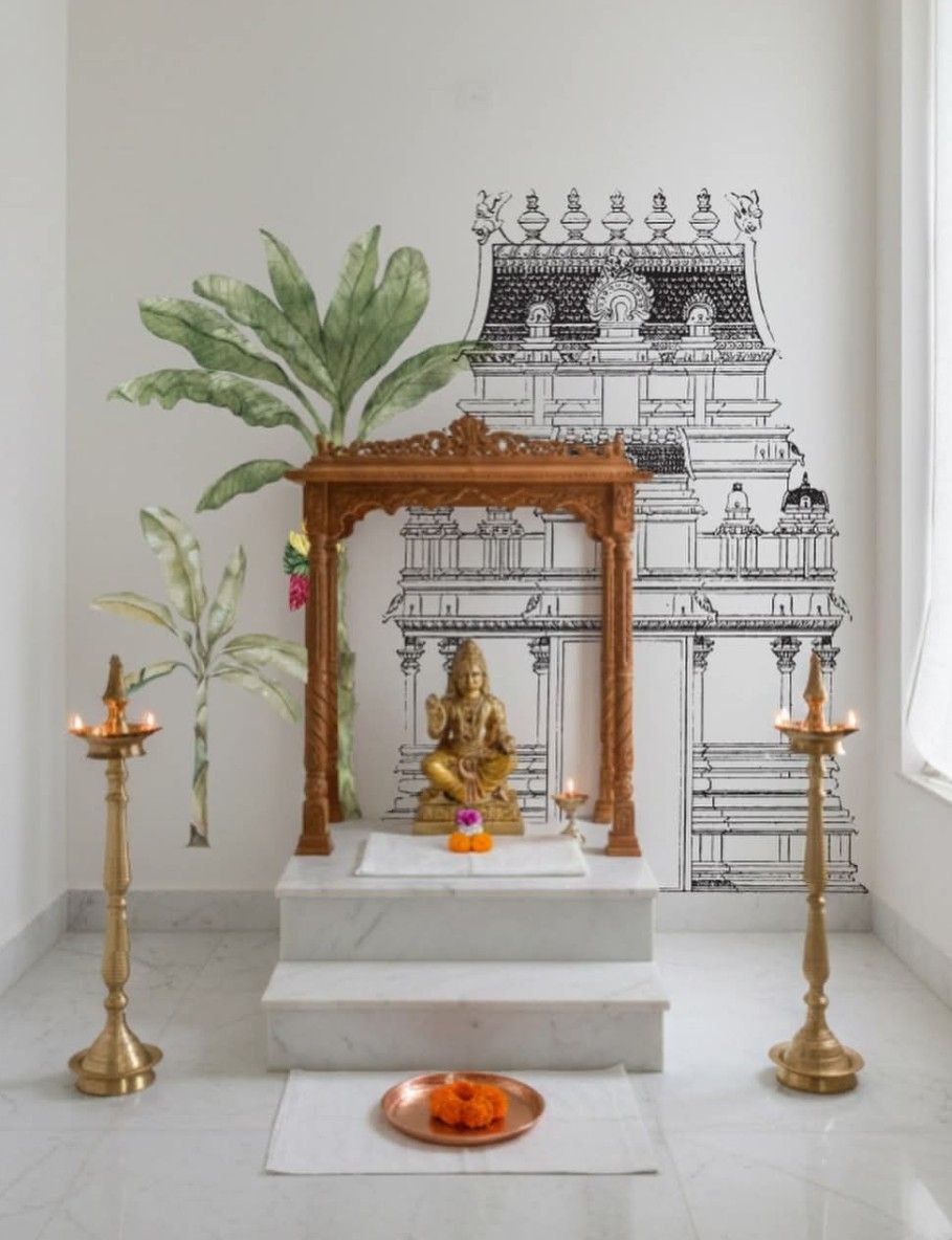 Contemporary Pooja Room Design and Styling Solutions image 5
