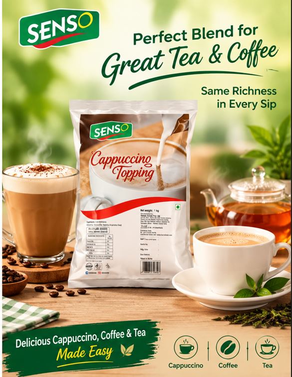 Senso No Sugar Cappuccino Topping Milk Powder 1 Kg image 2