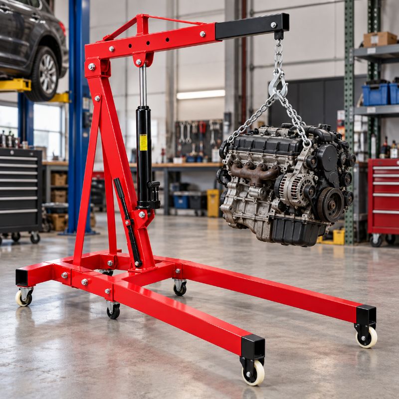 2 Ton Hydraulic Floor Crane (2000 kg Capacity) image 3