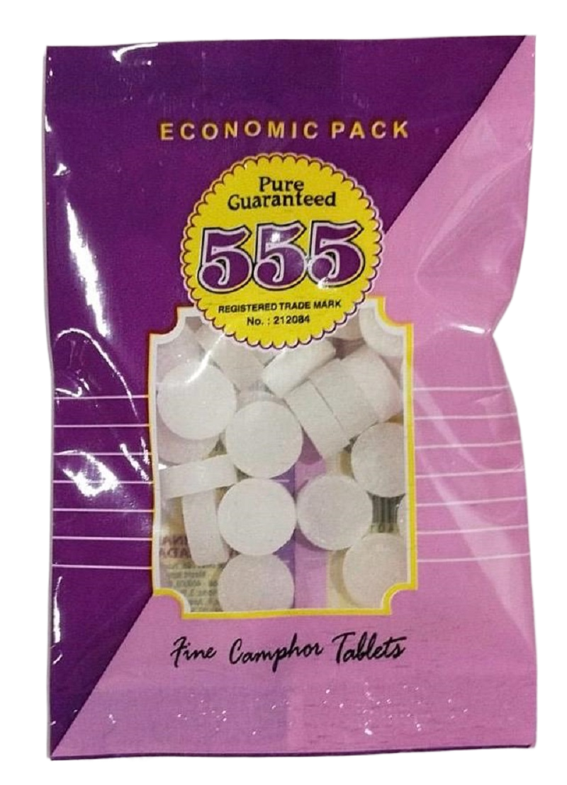 555  X 40 GRAMS CAMPHOR TABLETS POUCH image 2