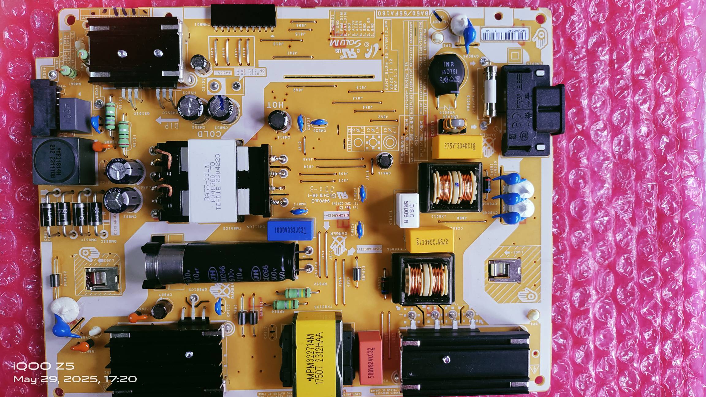Samsung UA55AU7700KLXL , UA55AUE70AKLXL , 4k SMPS , 4k POWER Board  , 4k POWER SPPLY #WB05 image 4