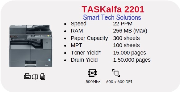 Kyocera Taskalfa 2201 Monochrome Multi 
