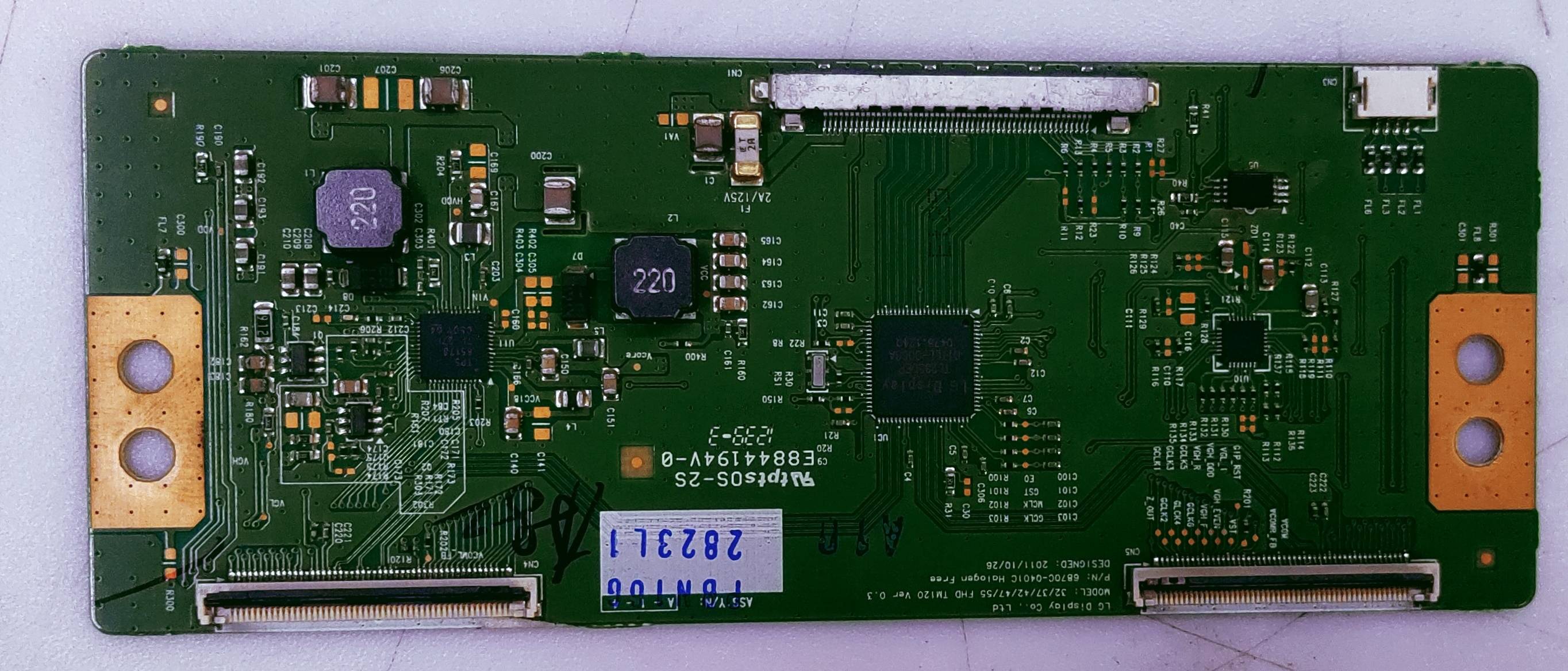 LG TCON 32/37/42/47/55 FHD TM120 VER 0.3 LED TV 4K  PART NO.6870c-0401C HA L OGEN FREE image 3