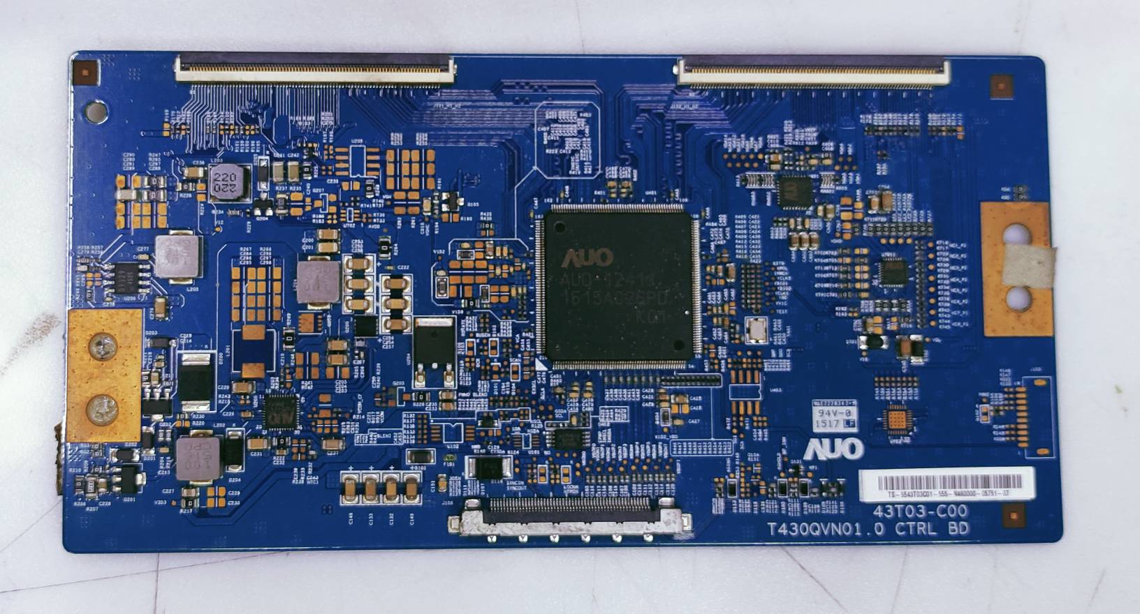 AUO TCON 43T03-C00 LED TV FHD PART NO. T430QVN01. 0 CTRL BD image 4