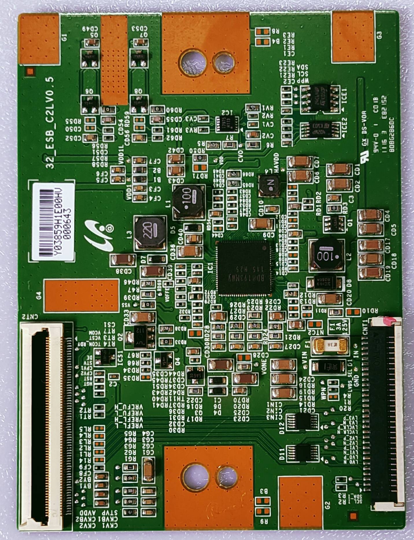 SONY 32EX420 LED TV TCON PART NUMBER 32_ESB_C2LV0.5 image 5