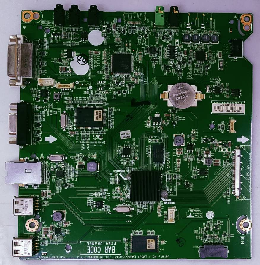 LG 43SE3KB-BE LED TV MOTHER BOARD PART NUMBER 6NSILM0B-0007 63384502 G06NR060KV image 3