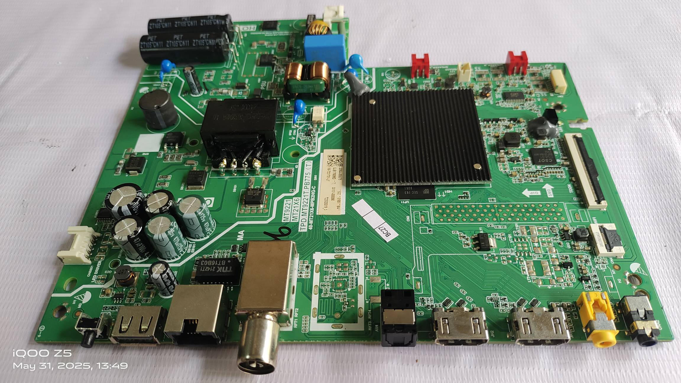 TCL / IFFALCON MODEL NO.32S615 ANDROID MAIN BOARD, ANDROID MOTHER BOARD, ANDROID COMBO BOARD , MOTHERBOARD,MAIN BOARD, #WB06 image 3