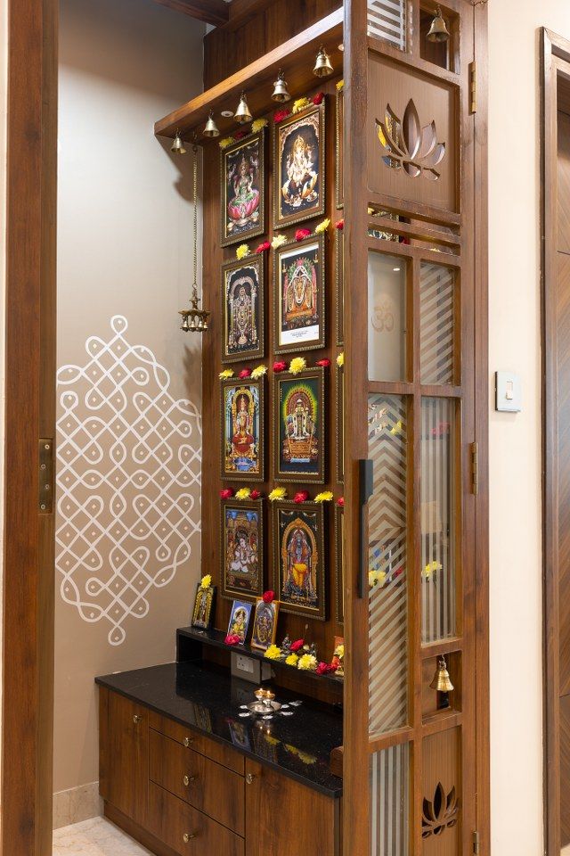Stylish Pooja Room Interiors Chennai image 5