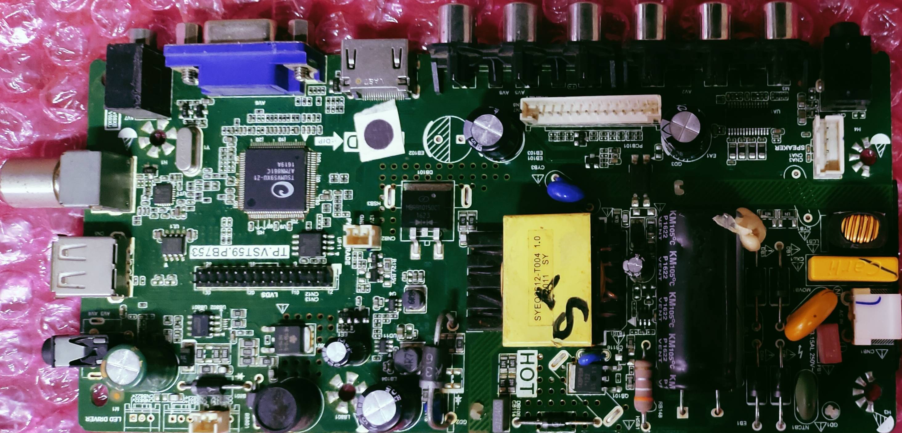 UNIVERSAL LED TP.VST59.PB753 MAIN BOARD #wb32 image 3